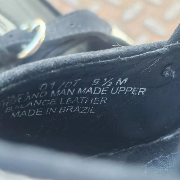 Via Spiga Ladies Sandal Heel Black/White Faux Suede Upper Shoes Brazil Size 9.5 - Picture 12 of 12